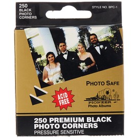 Pioneer Photo Albums Pioneer Photo BPC-1 Corners Black 250Pk