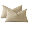 JOTOM Set of 2 Cushion Covers 40x60 cm Linen Light