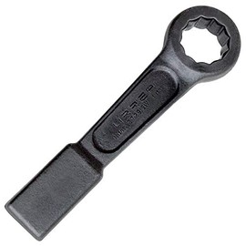 URREA 12-Point Striking Wrench - 30 mm Black Flat Strike Wrench with Straight Pattern Design & Extra Wide Striking Zone - 2730SWM