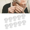 30pcs Hearing Amplifiers Eartips Soft Silicone White Accessories Replacement Earbud