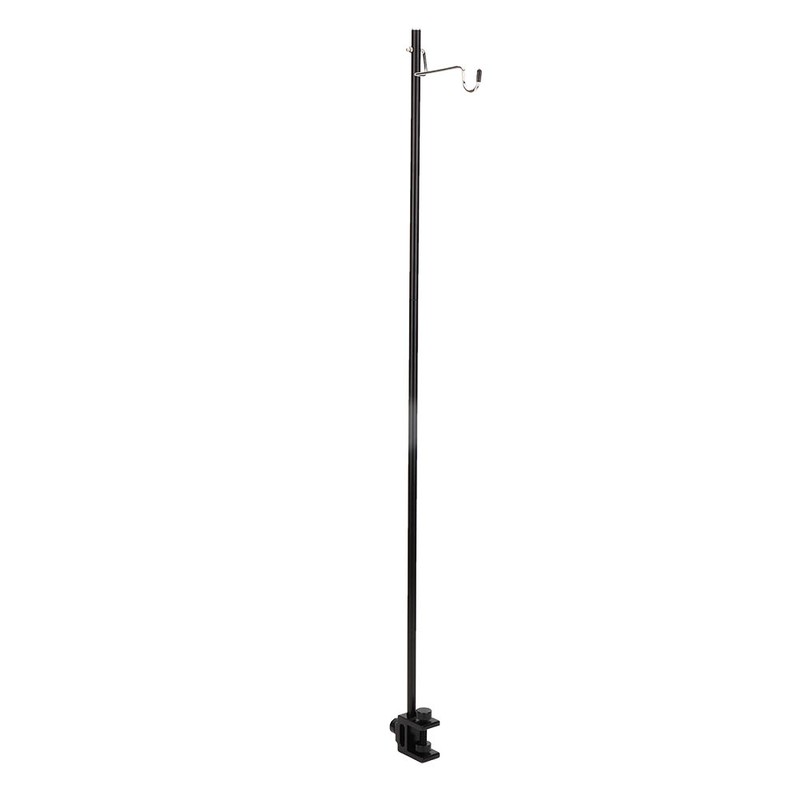 Black Portable Aluminum Alloy Folding Light Bracket Stand Outdoor Camping