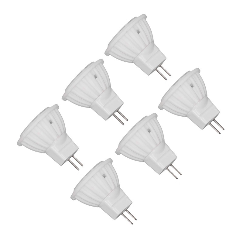 6Pcs MR11 LED Light Bulb 4W GU4 Dual Pin Bulb
