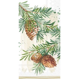 Boston International IHR Guest Towel Buffet Paper Napkins, 8.5 x 4.5-Inches, Decorative Branches