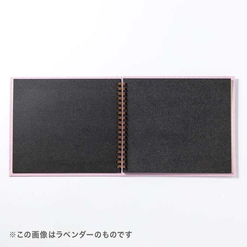 Iroha Publishing GATB-02 Toy Album Black Mat Scrapbook [White]
