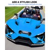 Front Wing Guards for Polaris Slingshot, Carbon Fiber Style Front