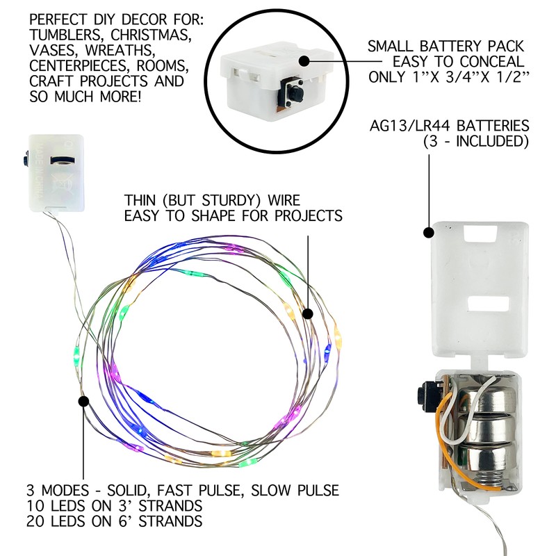 Hogg DIY Series - Tumbler Lights - Fairy String Lights