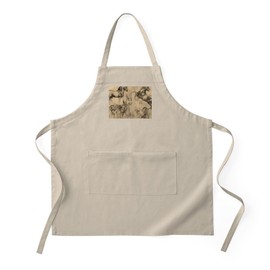 CafePress Da Vinci Horses Light Kitchen Apron with Pockets, Grilling Apron, Baking Apron