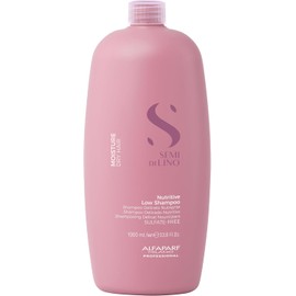 Alfaparf Milano Semi Di Lino Humedad Nutritivo sin sulfato Champú para cabello seco – Sin parabenos ni parafina – Seguro en el cabello tratado con color – Calidad profesional de salón, 33.8 onzas líquidas