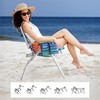 Tall Beach Chairs for Adults, 17" High Backpack Beach Chair