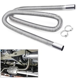 COLOR TREE 2M 2.5CM Universal Stainless Steel Exhaust Pipe Parking Air Heater Fuel Tank Diesel Gas Vent Hose Length for Car Truck
