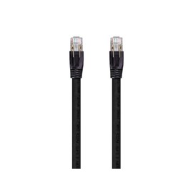 Monoprice 131097 Cat8 Ethernet Network Cable - 5 feet - Black | 2GHz, 40G, 24AWG, S/FTP - Entegrade Series