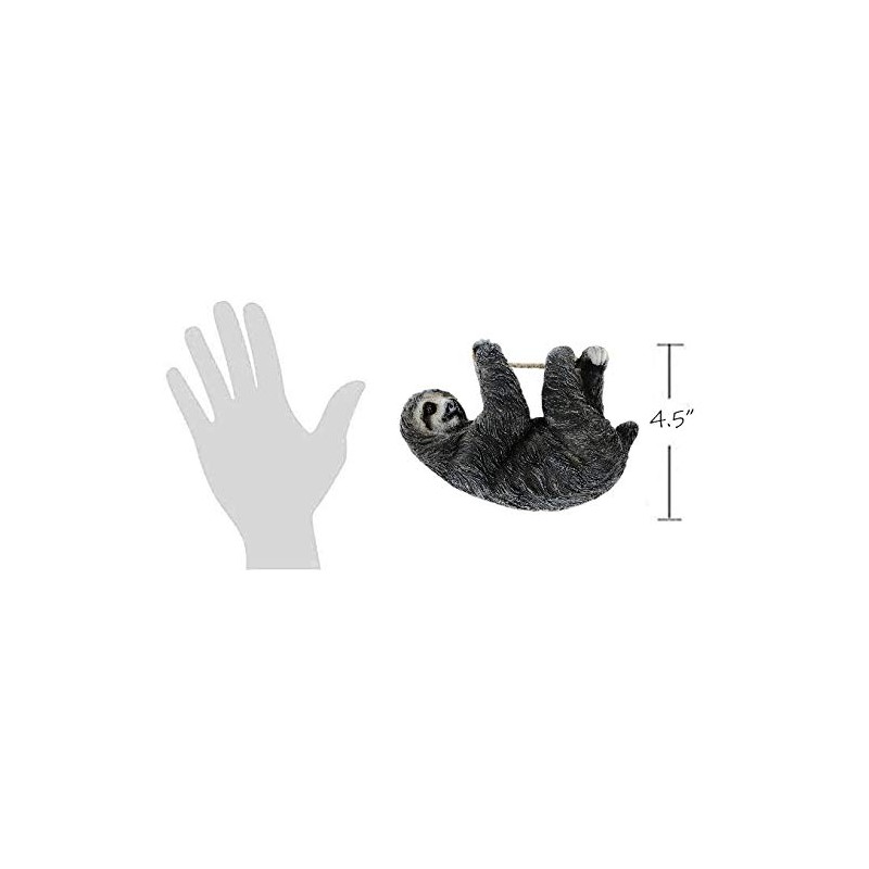 Distinctive Designs, Sloth Tree Hanger Figurine (Baby 6inch), Grey