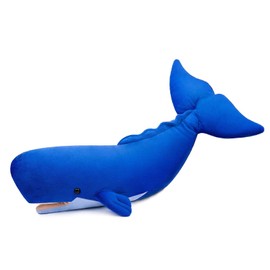 FRANKIEZHOU - Peluche de simulación de ballena espermatozoidal, peluche de peluche, juguete suave, juguetes de peluche, regalos para niños, 21 pulgadas de largo