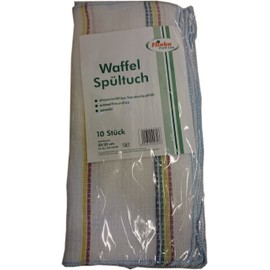 Flinka Waffle Dish Cloths Natural 35 x 35 cm Colourful (Pack of 10)