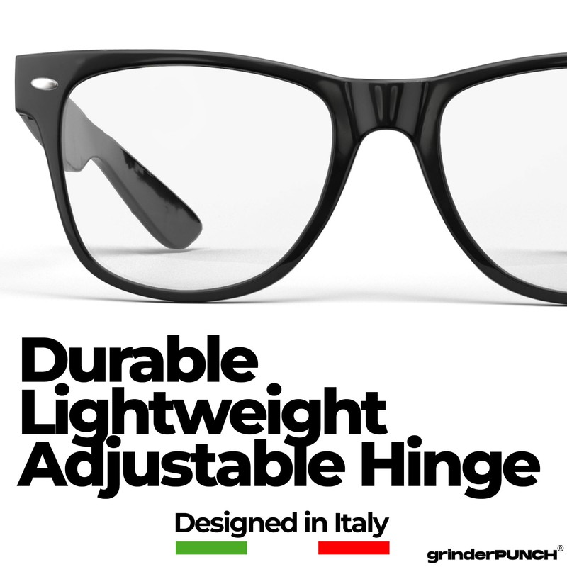 grinderPUNCH 2 Pack High Magnification Reading Glasses Strong Power Readers