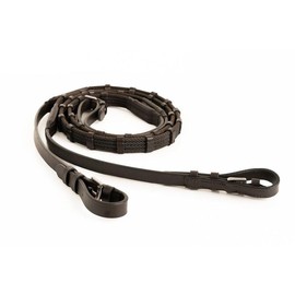 Sure Grip Rubber Rein with 1" Hand Stop - color: Black 55"