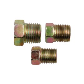 Ieron 35pcs Brake Line Nuts Assortment, Brake Line Fitting Kit for Inverted Flares Brake Line Tube