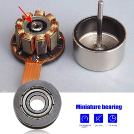 SING F LTD 20Pcs U624ZZ Mini U Deep-Groove Ball Bearings 4x13x7mm High Carbon Steel Guide Pulley Rail Wheel with Double Shielded for Rail Track Linear System