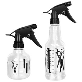 Mister Spray Bottle, 250ml & 500ml Adjustable Spray Storage Container for Hair, Plant and Home Cleaning