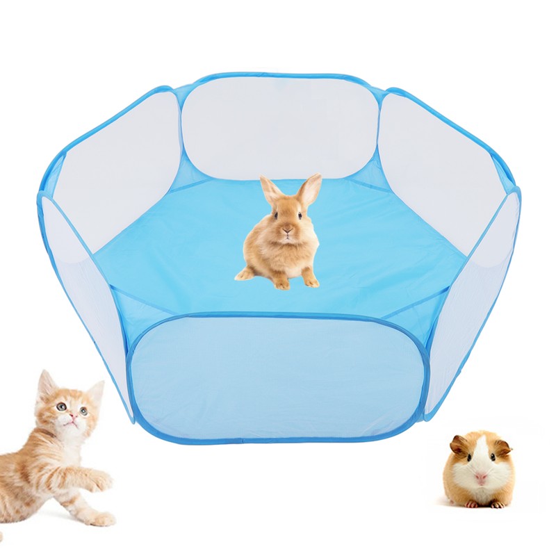 Small Animals Tent Foldable Breathable Interactive Easy Access Portable Small