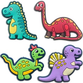 Dinosaur Croc Charms for Boys Kids, 16 PCS Cute Dino Shoe Decoration Pins for Clog, Funny Accessories for Teens Adults Party Favor Gifts
