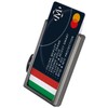 OPPAHA Mini Saffiano Leather Wallet - Slim, Lightweight and Portable