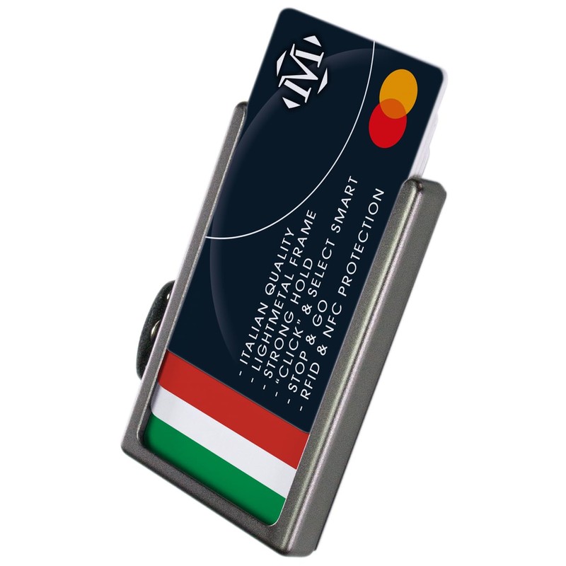 OPPAHA Mini Saffiano Leather Wallet - Slim, Lightweight and Portable