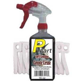 The Pee Mart - Coyote Urine Scent Tag Combo 16 oz E-Z Trigger Spray. Full Strength!