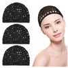 Abeillo 3PCS Crochet Hair Net, Soft Hair Net for Silk