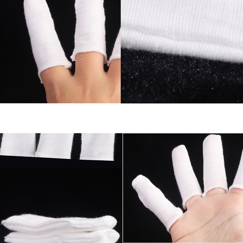 200Pcs Cotton Finger Cots, Finger Toe Sleeves, Cloth Finger Cots
