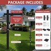 Qikdesign Vinyl PVC Real Estate Sign Post 6' Tall (Connected