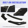KUAFU 3Pcs Front Bumper Lip Compatible with 2018-2021 Infiniti Q50