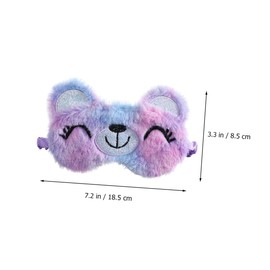 TOVINANNA Cute Cartoon Sleeping Eye Mask for Soft Blindfold Light Blocking Sleep Cover Comfortable Elastic Design for Home Travel Nap Meditation Tie Dye Style