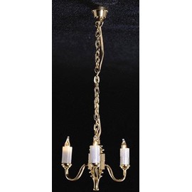 Cir-Kit Concepts Dollhouse Miniature 12v 5-Up-Arm Chandelier, 12v