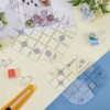 DICOSMETIC 2 Styles Curved Corner Ruler - 2Pcs Acrylic Quilting