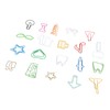 100Pcs Cute Paper Clips 20 Shapes Adorable Fun Metal Paper