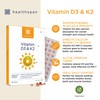 Vitamin D3 and K2 | 60 Tablets | for Immune,