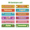 Weekly Calendar with Weather Pocket Chart Elementary for Classroom Home,98