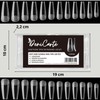 Deni Carte 120 Stück Nageltips Coffin für Soak-Off-Nagelverlängerungen, Flexi Nail