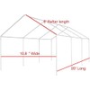 10X20 Canopy Tarp Carport (Front Panel)