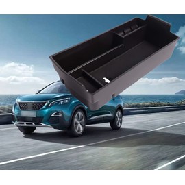 Storage Box Organizer Holder Centre Console Armrest Glove Box for 3008 5008 GT SUV 2016-2024/ C5 aircross 2018-2024 / DS7 Crossback 2017-2024