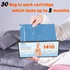 90 Bags Diaper Pail Refills Bags Compatible with Genie Easy