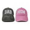 ZKFE Dad Mom Matching Hats for Papa Mama Daddy Mother,