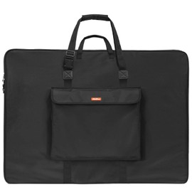 Nicpro Large Art Portfolio Bag 35 x 43 Inches Waterproof Nylon Artist Storage Case with Shoulder Strap, Storage Carrying Bag for Professional Artwork Sketch Drawing Canvas Photography Poster