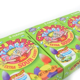 Cry Baby Tears Extra Sour Candy, Five Flavors, 1.98-Ounce Boxes (Pack of 24)