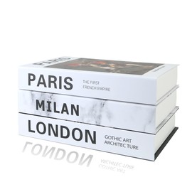 SPShadow 3 Pcs Decorative books Aesthetic Chic Faux Book Set for Room Décor,Coffee Table Décor Modern Home Décor