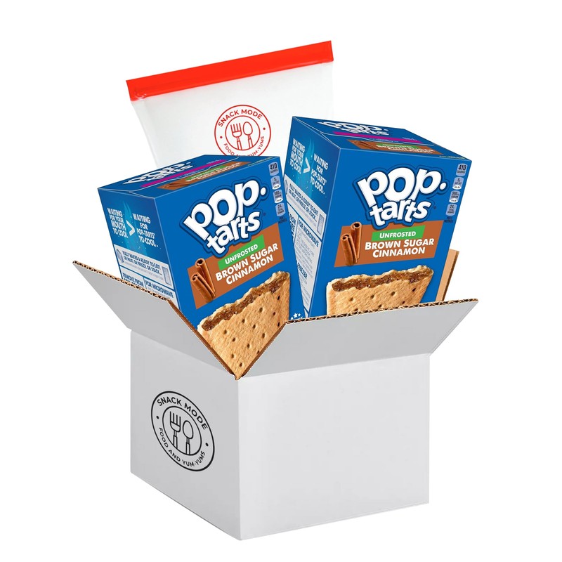 Deluxe Toaster Pastries Bundle. Includes 2-13.5 Oz Unfrosted Brown Sugar