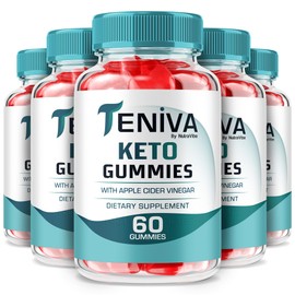 (5 Pack) Teniva Keto Gummies – Advanced Apple Cider Vinegar Keto Support for Consistent Energy, Balance & Body Goals | Delicious, Easy-to-Chew Gummys to Support an Active Lifestyle (300 Gummies)