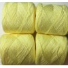 Hilos Mexico Lace yarn Crystal Color 49-Yellow Acrylic/Rayon. 900 yards