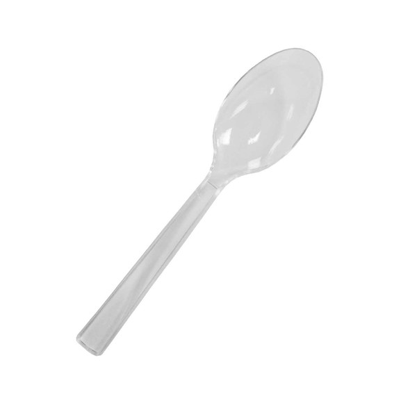 Northwest Medium-Weight Hard Plastic Plastic Spoons, (Clear, 50)